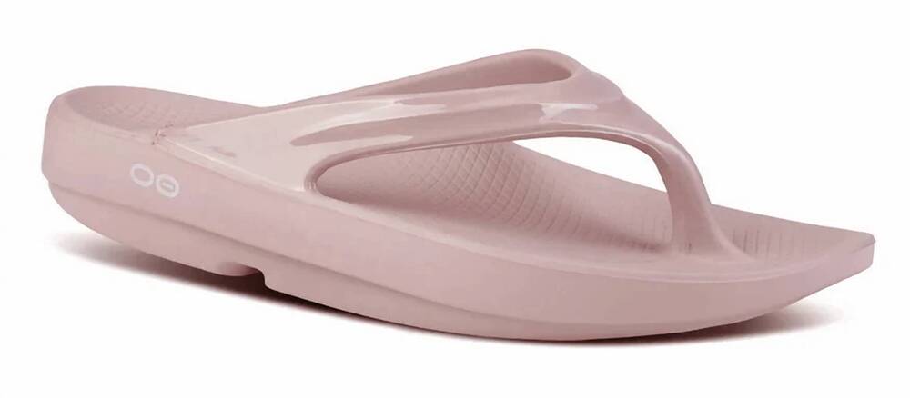 NEW OOFOS women's oolala sandal in stardust